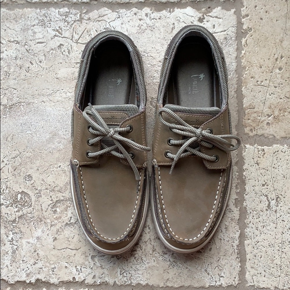 Men’s tan Margaritaville loafers